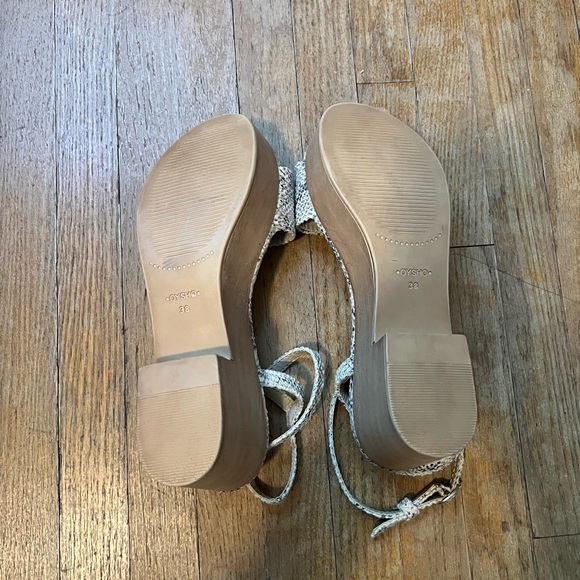 Oysho snake skin print platform sandal women’s size 38 (US 7.5) - Picture 4 of 12